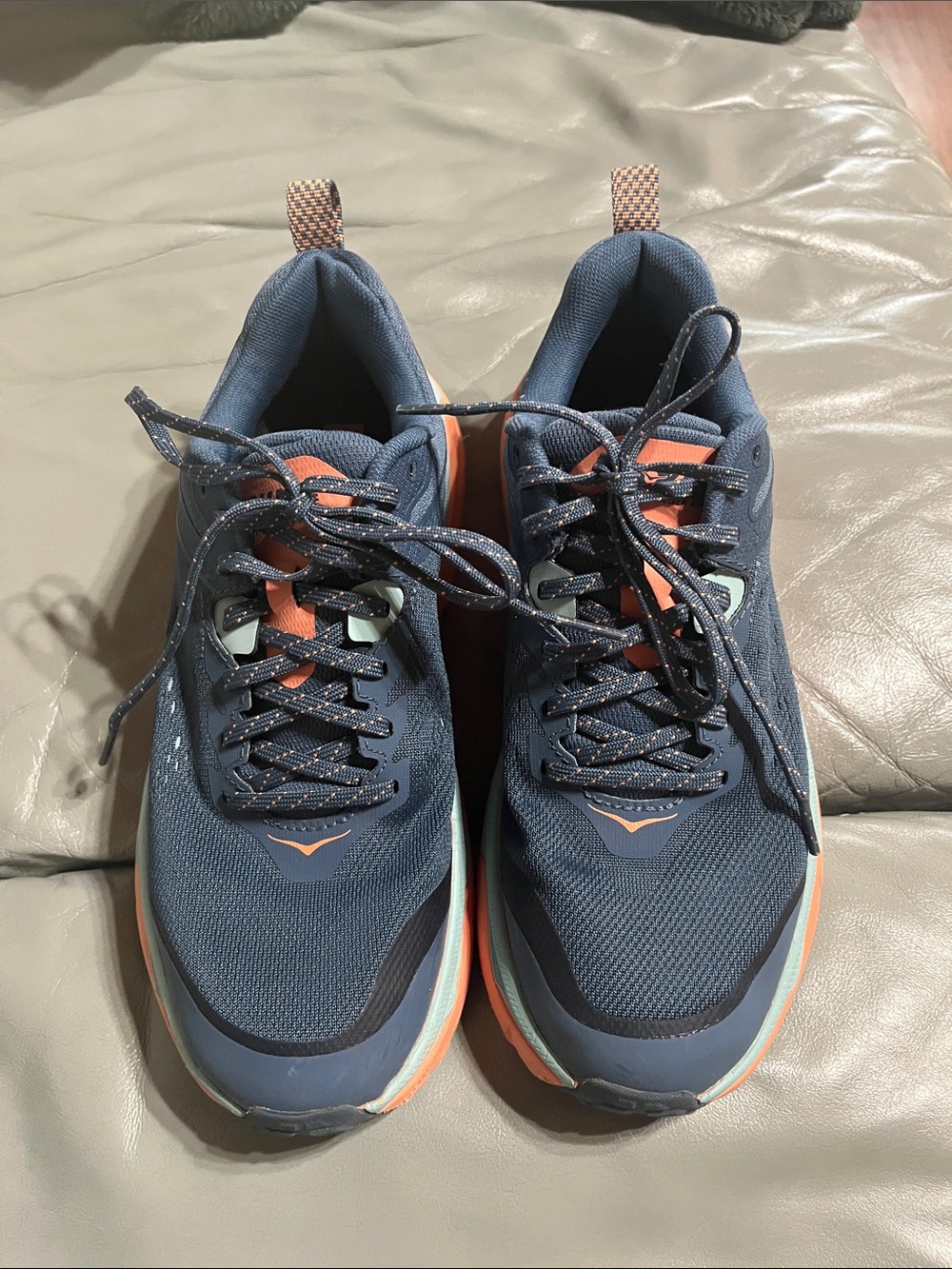 Woman’s Blue and Coral Athletic Running Shoes